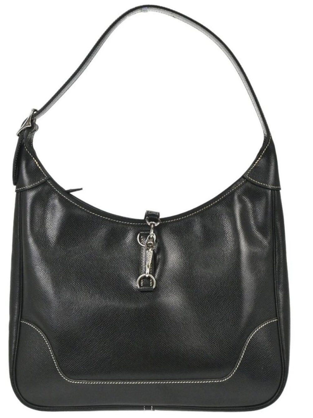 Hermes Black Lisse Trim 31 Shoulder Bag P□E 188759